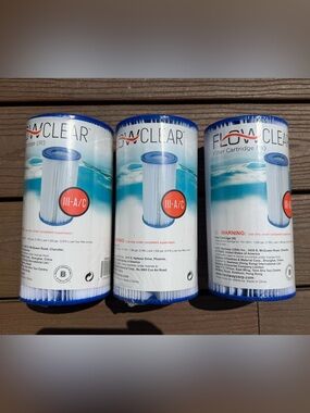 Lot of 3 Bestway Flowclear Type III Pool Pump Filter Cartridges New Sealed